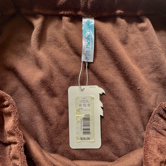Pacific Coast Terry Cloth Swim Skirt Cover-Up X-LARGE XL Brown - Picture 4 of 6